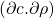 (\partial c.\partial \rho)