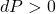 dP>0