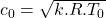 c_0=\sqrt{k.R.T_0}