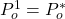 P_o^1=P_o^*